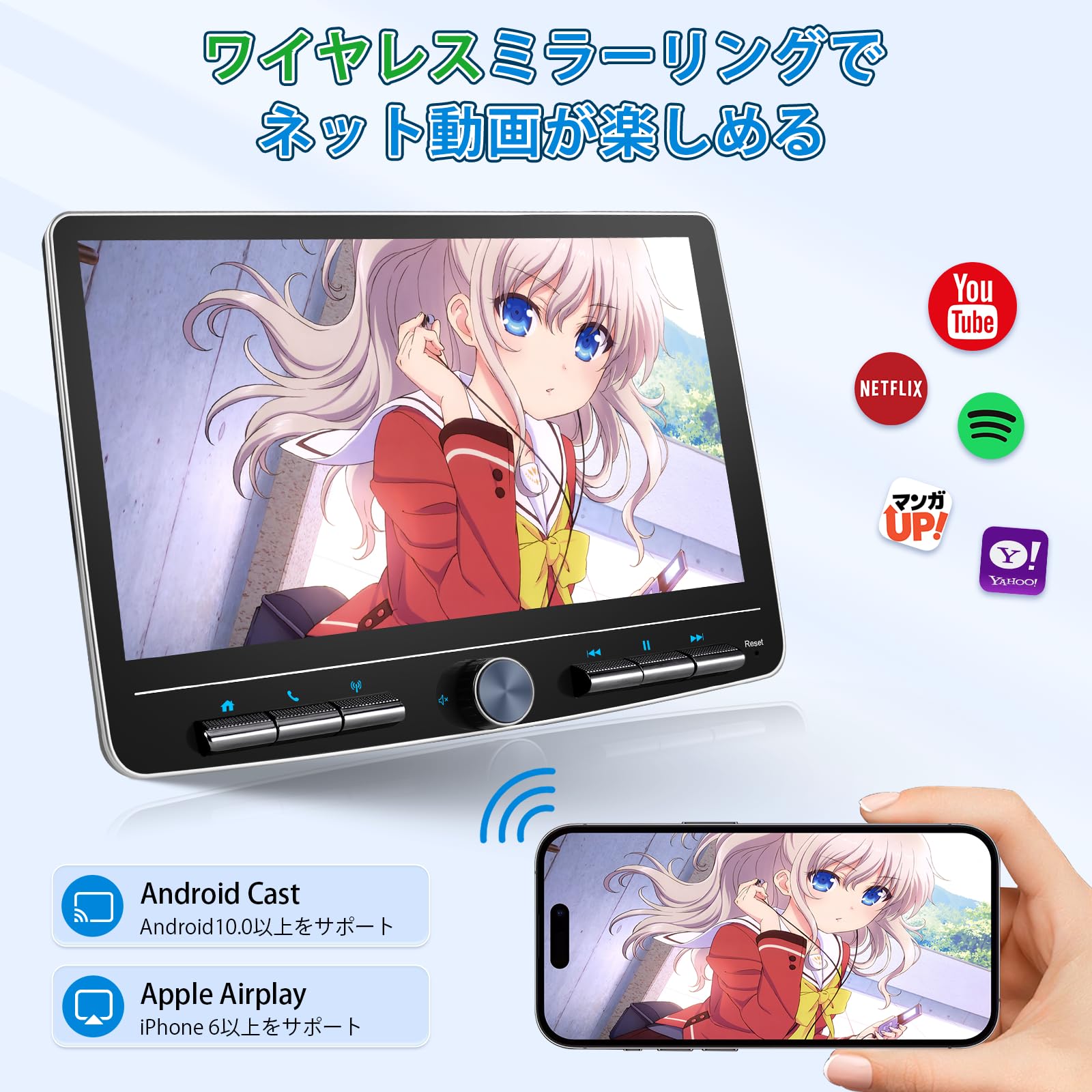 Amazon.co.jp: 10.1 インチ ディスプレイオーディオ 1din Andriod